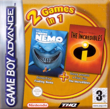2 Games in 1: Finding Nemo & The Incredibles