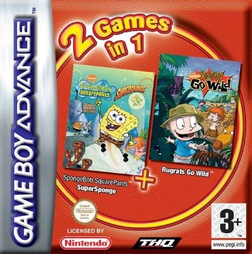 2 Games in 1: SpongeBob SquarePants: SuperSponge & Rugrats Go Wild