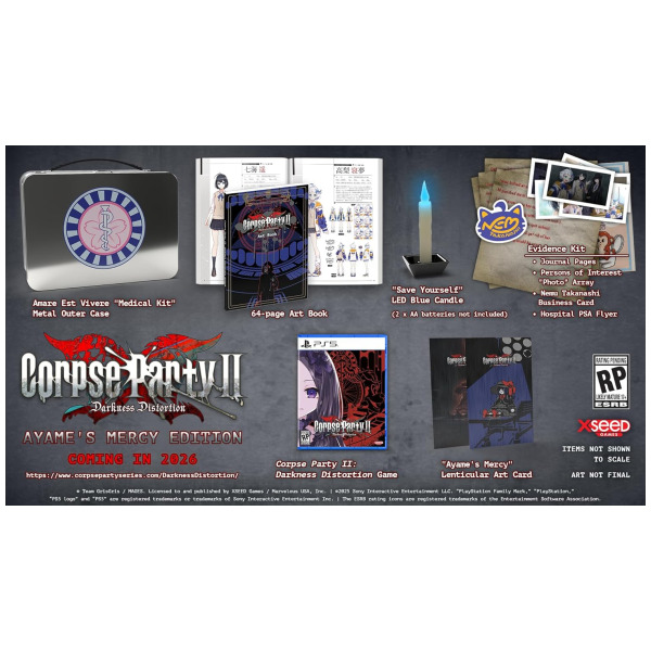 Corpse Party 2 Darkness Distortion Ayames Mercy Limited Edition