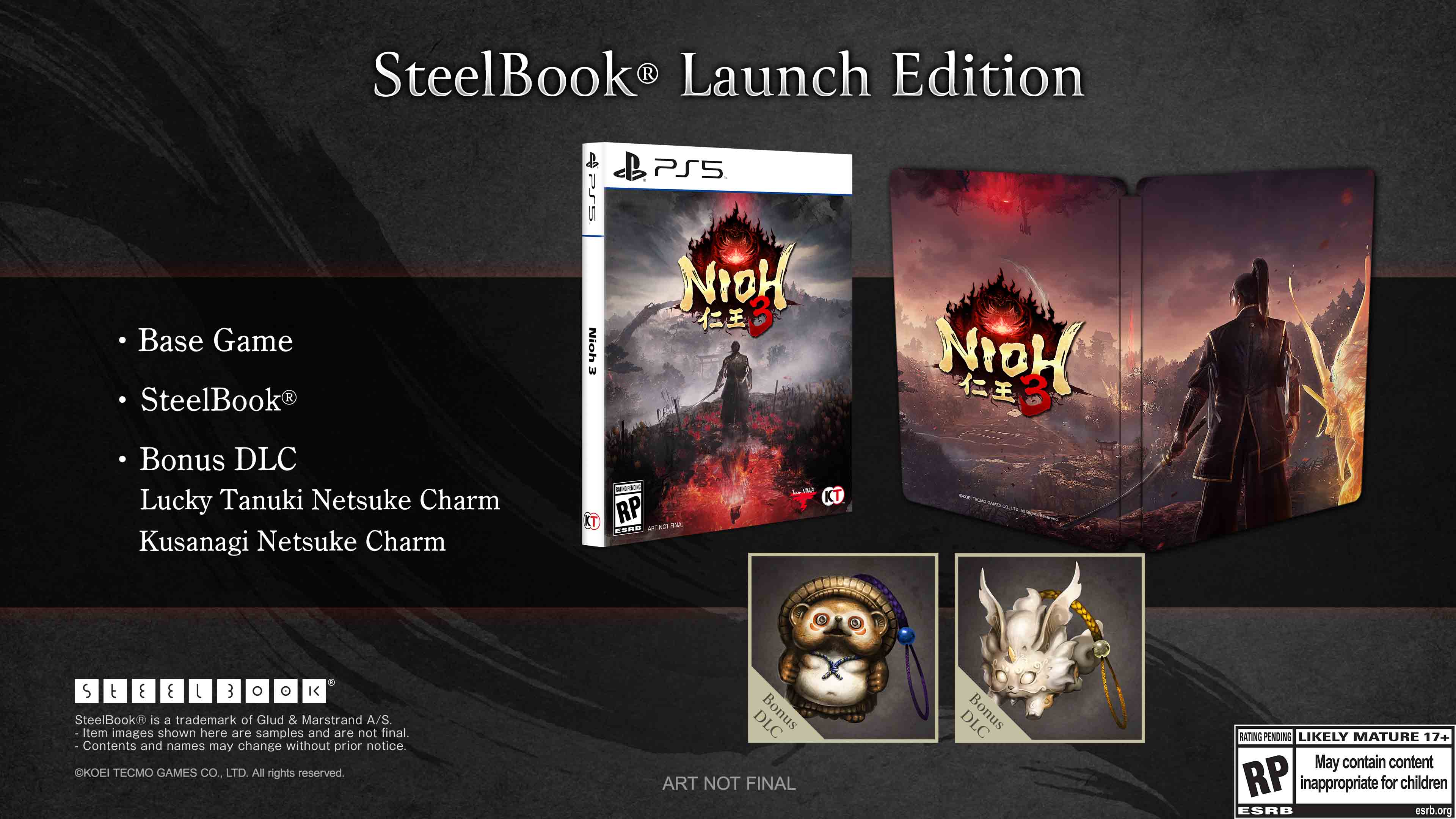 Nioh 3 - PlayStation 5 Steelbook Launch Edition