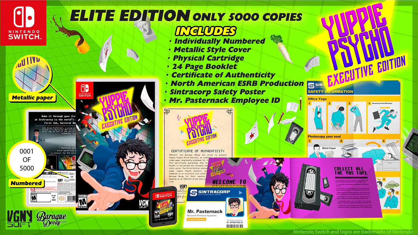 Yuppie Psycho: Executive Edition [Elite Edition] - Nintendo Switch [VGNY SOFT]